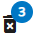delete icon with number of records to delete
