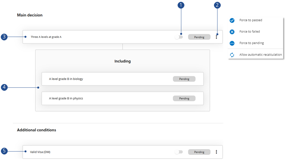 Offer tracking condition flow