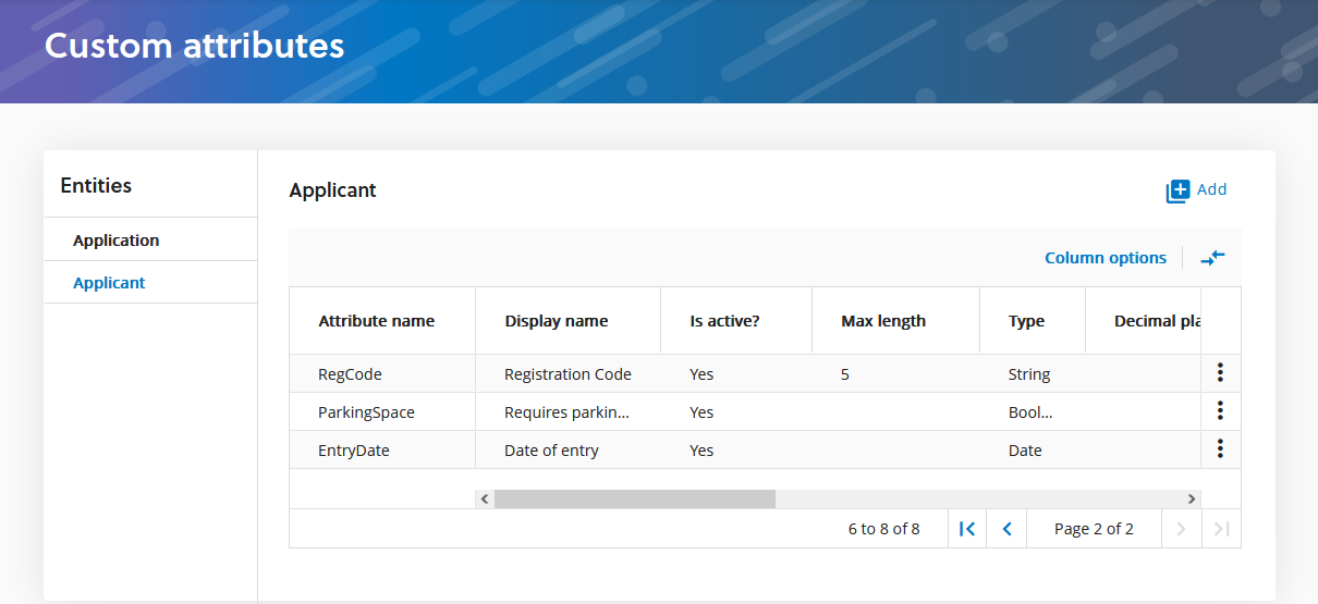 create a custom attribute