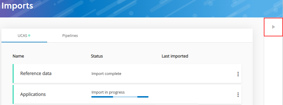 Image showing how to import all applications and reference data