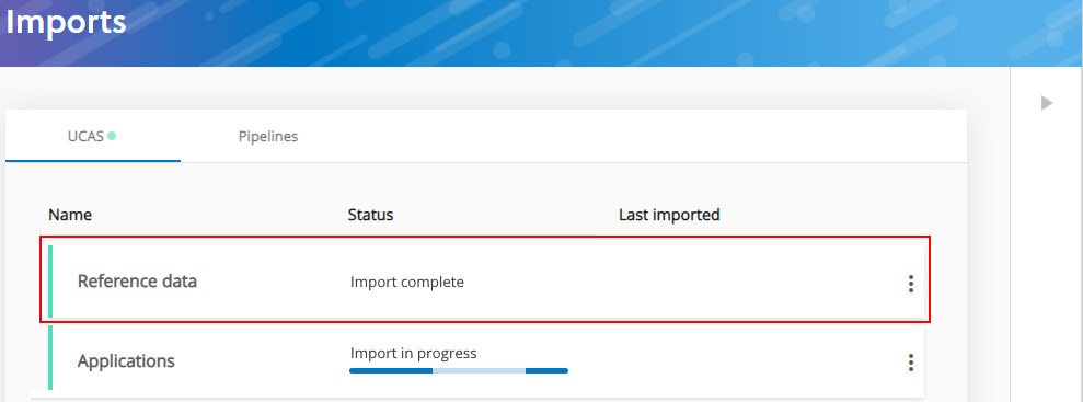 Image showing how to import for reference data