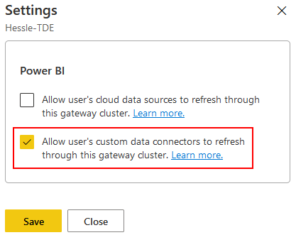 OData connector enable custom connectors