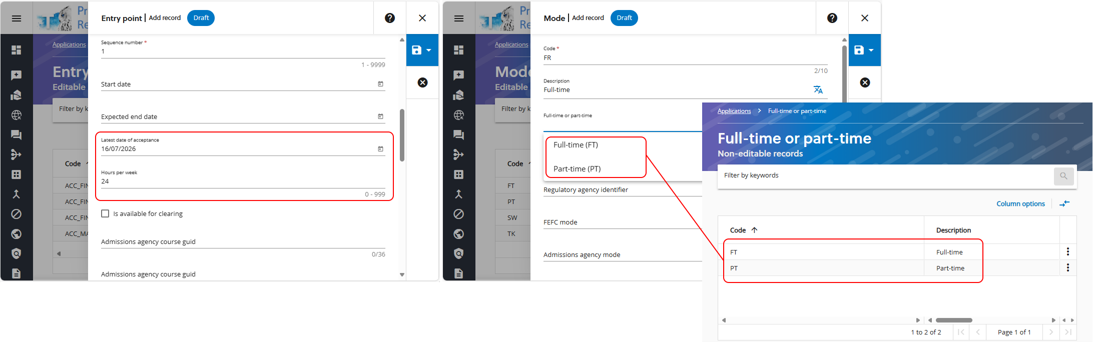 Image the changes to the reference data